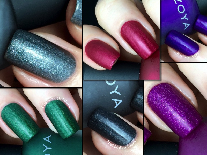 Review for Zoya - Matte Velvet Collection + Swatch - Sparkly Polish Nails